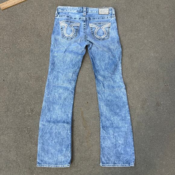 Big Star Liv Boot Cut Light Acid Wash 27L Light Blue Jeans - Picture 3 of 9